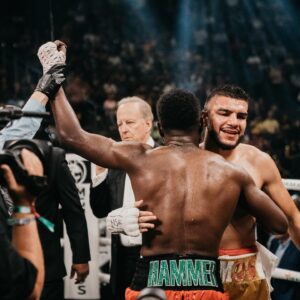 Erickson Lubin Instagram - Against all odds, I silenced the doubters and proved the believers right. In the ring, I found my strength, and with your support, I became unstoppable. Thank you for believing in the “underdog” This victory is ours! 10 years pro today 🎈 #HammerTime