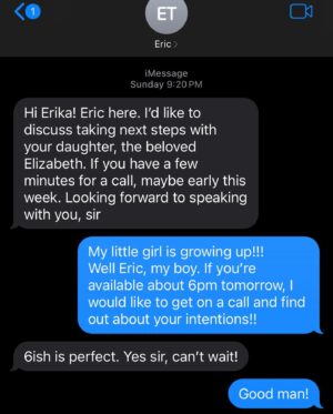 Erika Ishii Instagram - My magical daughter @sirenofmagic is all grown up and engaged!!! As her father, and a man of traditional values, it was important that any young man hoping to marry my little angel get my blessing. So @ericisthirstin asked my permission to propose at his birthday variety show and of course I heartily agreed. 

So thrilled for you, @thecosmicromantics! Your love makes our world a more magical place!♥️🪄