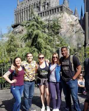 Erin Douglass Instagram - Still waiting on our invitations to Hogwarts so didn't wanna give them the satisfaction of including the whole Castle in the background