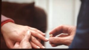 Erin Douglass Instagram - Every time I leave my ring somewhere in the house, @jacksfilms will find it and put it back on my finger while reenacting this scene from a bad Hallmark Christmas movie that I watched. I hate to admit this, but EVERY TIME it makes me belly laugh out loud and gets funnier every friggin time. Ok happy v-day folks<3