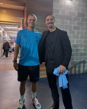 Erling Haaland Instagram - With the legend @iamzlatanibrahimovic