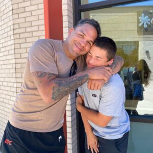 Eryk Anders Instagram - Damn homeboy isn’t so little any more. Happy birthday to the iz mane. Happy 15th birthday son, I love you