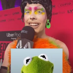 Etcetera Etcetera Instagram - muppet in training 🐸 thank u for the invite @pedestriantv - earrings by @resindoll 💚
