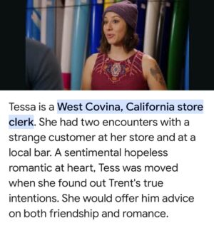 Eva Ceja Instagram - When you find out your character on the hit CW Emmy Winning TV show #CrazyExGirlfriend has its own fandom page. 

Life weird man.

#actor #actress #cxgfandom #crazyexgirlfriend #crazyexgirlfriendlive #musicaltheater #improv #secondcity #uprightcitizensbrigade #cw #cwcrazyexgirlfriend #rachelbloom #donnalynnchamplin #nyc #westcovina #california 
#surfshopgirl #tessa 

https://cxg.fandom.com/wiki/Tessa#:~:text=Tessa is a West Covina,on both friendship and romance.