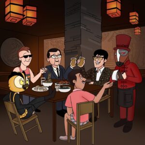 Evan Fong Instagram - the food here is as authentic as the chinese horse with the irish accent