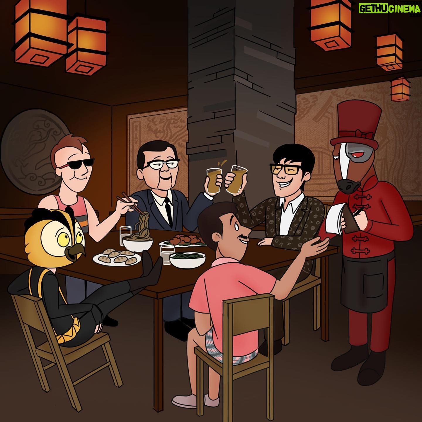 Evan Fong - 96.1K Likes - the food here is as authentic as the chinese horse with the irish accent