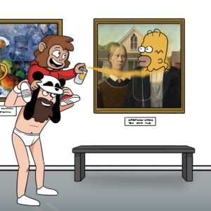 Evan Fong Instagram - homerlisa (2020, oil on canvas)
