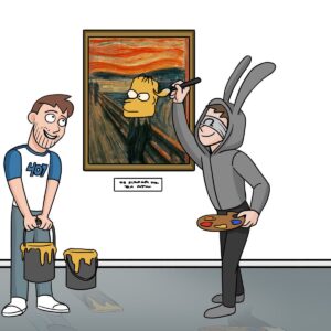 Evan Fong Instagram - homerlisa (2020, oil on canvas)