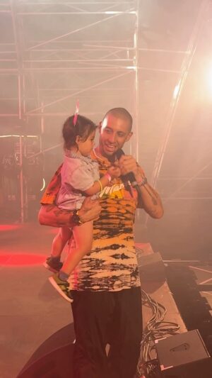 Example Instagram - Thank you to my dear cousin for lending me her gorgeous little girl Mabel as a stage prop on Friday night. 🤣🤣🤣 Was ideal really. Family festival. I’m missing my own kids so much. Her little walk at the end though 🥰❤️ Thanks to everyone who partied with us. The vibe was electric @gonewildfestivalnorfolk (sorry for the F bomb. Was only the one time 😜)

Thanks to my team @djwire @itskzaman as always 

El x