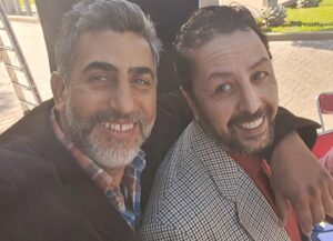 Farid Regragui Instagram - Tres content de partager avec toi très cher camarade cette belle expérience...
Série #fouk_selk #فوق السلك
By @nabilboudarqa 
Production: @cornerfilms 
@mamounnaciri @s.c.naciri 
@al_oula1