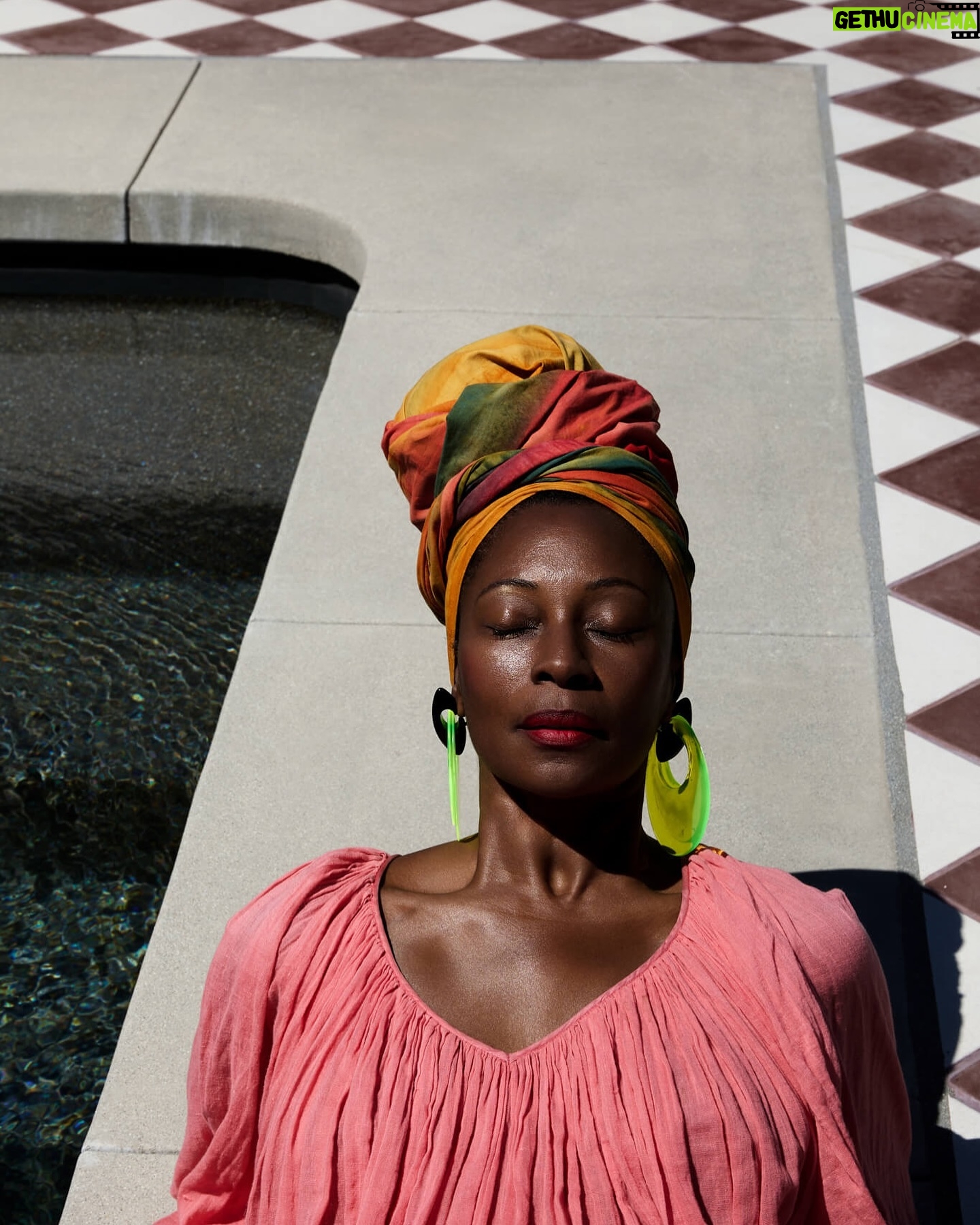 Fatima Robinson - 4.9K Likes - !Movement! Sunshine and color with Fatima Robinson (@fatima_noir) at her home in Ojai.