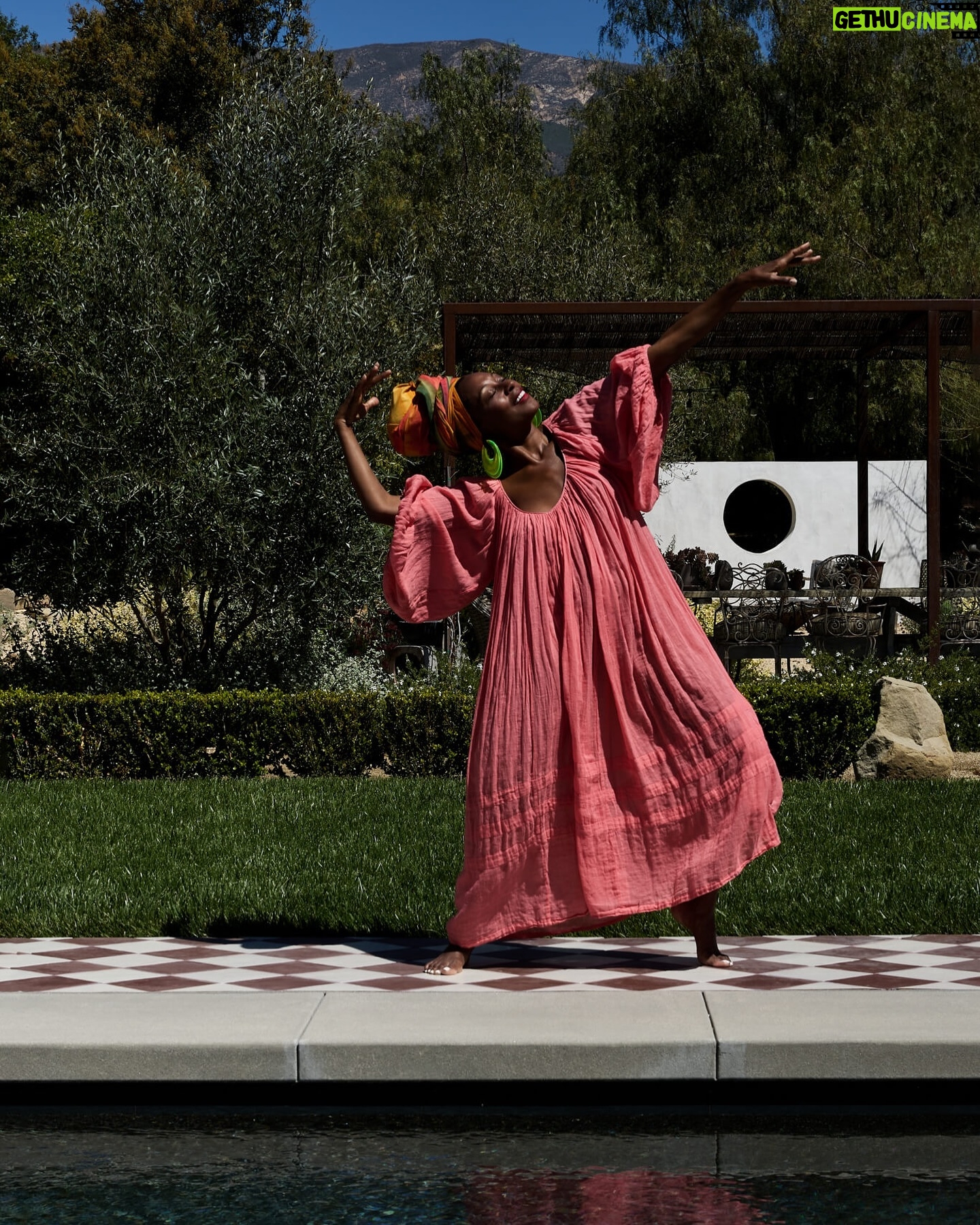 Fatima Robinson - 4.9K Likes - !Movement! Sunshine and color with Fatima Robinson (@fatima_noir) at her home in Ojai.