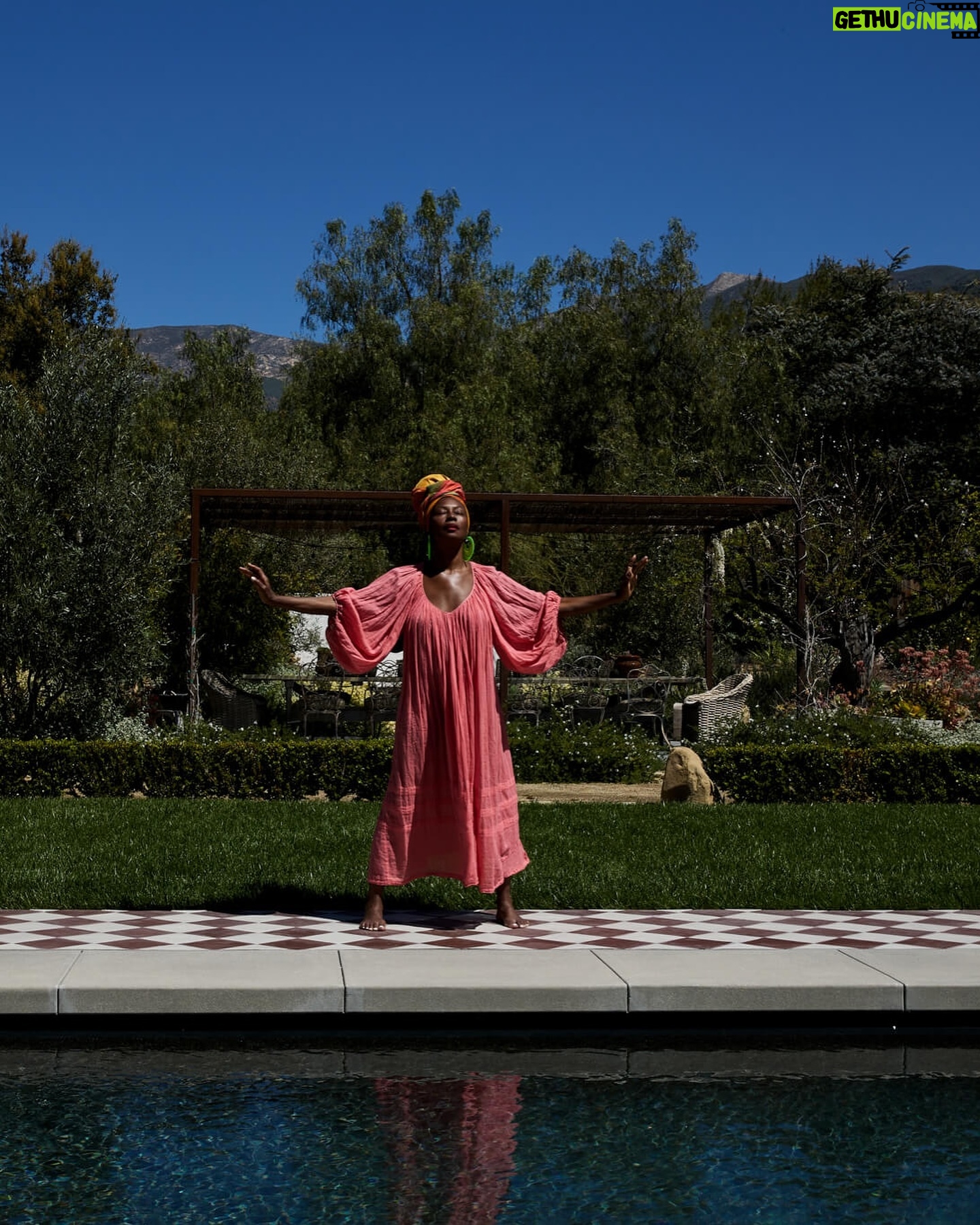 Fatima Robinson - 4.9K Likes - !Movement! Sunshine and color with Fatima Robinson (@fatima_noir) at her home in Ojai.