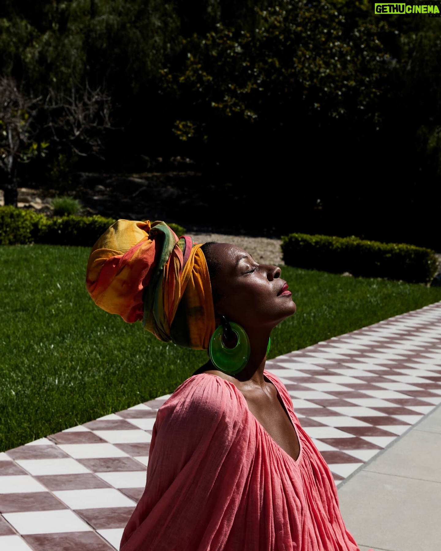 Fatima Robinson - 4.9K Likes - !Movement! Sunshine and color with Fatima Robinson (@fatima_noir) at her home in Ojai.