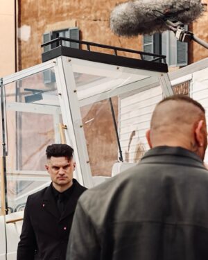 Flula Borg Instagram - Say hallo to Bishop Crane. He is not a nice person. Meet him in My Spy:The Eternal City on @primevideo.