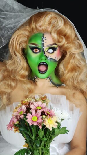 Fontana Instagram - On Halloween we don’t get cute, we get drop-DEAD gorgeous! 💀 What Monster is your favorite? #NYXCosmeticsNordics challenged me to do a monster look – do you dare to drop a like? 😈

Full face @nyxcosmetics, products used:
Plump right back primer
Can’t stop, won’t stop foundation - Buff
Can’t stop concealer - soft beige
HD Studio finishing powder - translucent 
SFX Cream Colour face and body Palette
Ultimate colour eyeshadow palette 
Highlight and contour pro palette
Jumbo pencil - milk and black bean
Epic ink eyeliner - black
Lift N snatch brow tint - ash brown 
Micro brow pencil - espresso
Fat oil lip drip - my main
Slim eye pencil - black
Epic wear liquid liner - white 
Matte finish makeup setting spray

#NyxCosmetics
#NyxCosmeticsxUniversalMonsters
@nyxcosmetics @nyxcosmeticsnordics