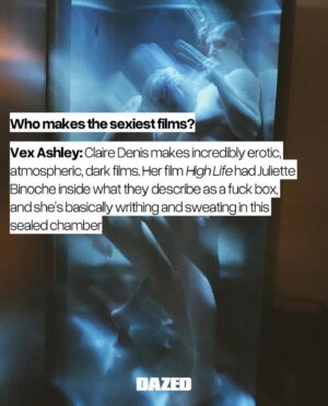 Four Chambers Instagram - Overjoyed to get to speak to @millyburroughs2.0 about sex, sets and cinematic references for @dazed 🪑

With the way a lot of the cultural conversation about porn has gone lately (🎢🕳️) it feels especially special to celebrate the artistry of pornography and get to talk about what really matters…what piece of furniture is the horniest. 

Swipe for some on set pictures, if you can recognise the film from just the set, you win.