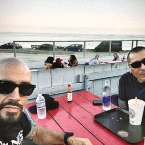 Franco Delgado Instagram - Interesting times are ahead. As long as I have the open road, a beautiful ocean and a few trustworthy souls in my circle, I’m good. #frankieloyal #josephraymondlucero #brotherhood #factory47