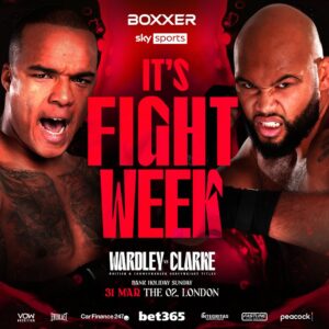 Frazer Clarke Instagram - It’s 𝐅𝐈𝐆𝐇𝐓 𝐖𝐄𝐄𝐊! 🔥

This Sunday, over 10,000 fans will descend on The O2 for an incredible night of boxing. Let’s go 😤

#WardleyClarke | 31.03.24 | @skysportsboxing | @peacock