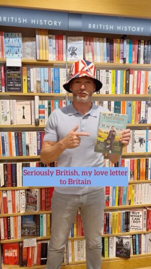 Fred Sirieix Instagram - Spotted 👀 Browsing the British History section of Hatchards📚 Seriously British is out on September 12th! …Union Jack hat not included 😉

Click the link in my bio for signed copies ✍️