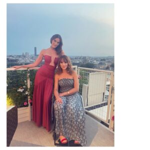 Frédérique Bel Instagram - #PrivateParty #olympics @chevalblancparis @louisvuitton #rooftopparis #OlympicsFanZone #Luxe