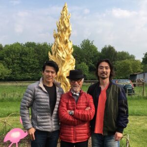 Gaku Space Instagram - Do you have someone you admire or look up to?
I could finally saw my mentor @togoigawa again in UK!
He played my master, Gotetsu & @koieyama played my big brother, Gouken, in Street Fighter Assassin's Fist.
They're like my real life master & brother to me.
It was awesome to have a little Street Fighter reunion in UK!
*The monument behind us is 10ft tall pottery. How could the artist make that? 😱
#streetfighterassassinsfist 
#gouki #gouken #gotetsu 
#streetfighter #renunion 
#mentor #brother #lifegoals 
#whichfordpottery #uk
#mcmlondon #mcmcomiccon