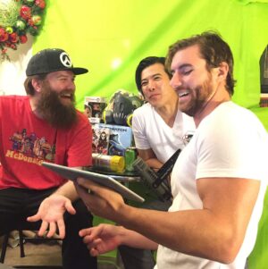 Gaku Space Instagram - Hog Wild Toy Drive!
I was featuring on @menacemade twitch.tv/optimus_slimed for charity to give holiday presents to kids!
@thechristianhoward hopped in as a surprise guest.
Thank you so much if you watched the stream & donated for kids! We raised over $2100 while we're on the stream!
You guys will make the kids smile!
📷: @bgirlmislee 
#overwatch #genji #roadhog 
#streetfighterassassinsfist 
#goki #kenmasters 
#twitchtv #charitystream 
#happyholiday #christmas #presentsforkids #toyfortots
#goodcause #lovekids