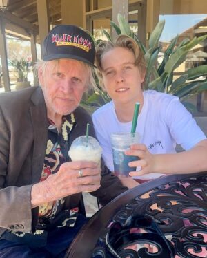 Gary Busey Instagram - Celebrating with a treat from @starbucks ! So proud of @lukebusey s amazing work on Disneys Bunk’d. You’re a bright shining star 🌟
