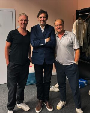 Gary Kemp Instagram - Lovely to see Jimmy Nail at our show in Newcastle last night. @garyjkemp @guyprattofficial @saucerfulofsecretsofficial