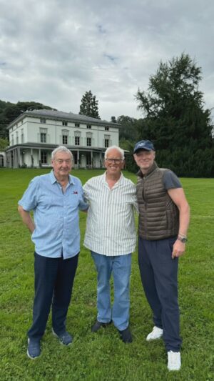 Gary Kemp Instagram - Fantastic afternoon with Nick being shown around Charlie Chaplin’s family house, Manoir de Ban, near Montreux (and also the museum) by his son, Eugene Chaplin, who is also Eugene O’Neil’s grandson. So incredible to talk to him about his dad and his memories of him. The museum is wonderful and if you’re a Chaplin fan like me you’re in heaven!
Thank you @eugenechaplin and @spencerchaplin1 for sharing it all with us. @charliechaplinmuseumfoundation #nickmason #setthecontrolstour
