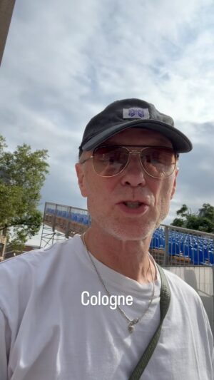 Gary Kemp Instagram - A cool venue for tomorrow night in Cologne. Fingers crossed the weather is kind. #nickmason @saucerfulofsecretsofficial #setthecontrolstour #pinkfloyd