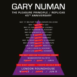 Gary Numan Instagram - ‘Replicas’ was released on this day 45 years ago. 45th Anniversary UK tour tickets: Link in Bio (Linktree)