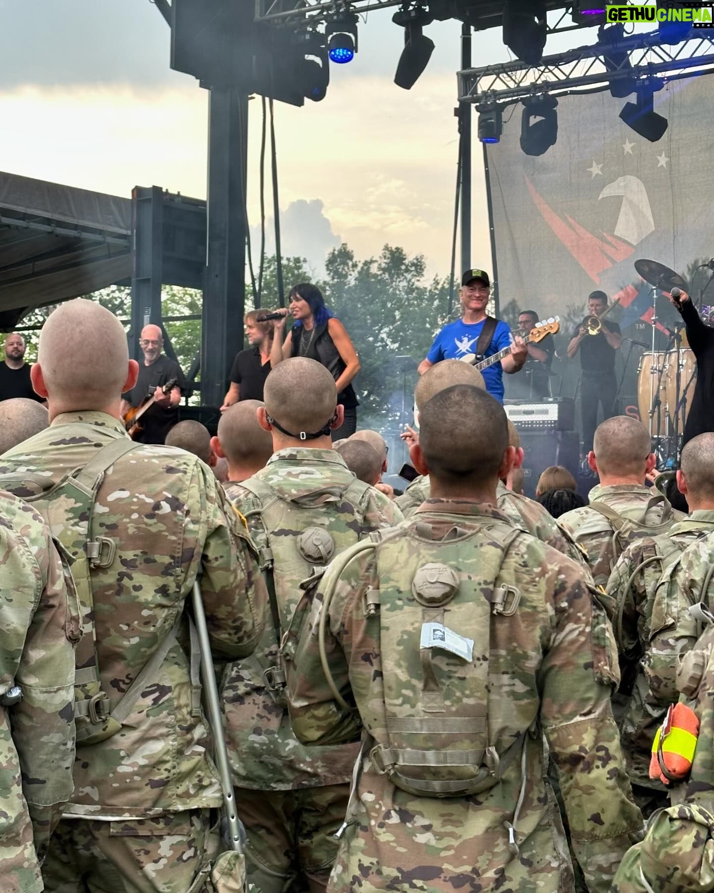 Gary Sinise - 4.6K Likes - Had an amazing weekend at Fort Leonard Wood and Fort Knox serving our nation’s heroes with an appreciation meal and performing a @garysinisefoundation concert with my Lt. Dan Band. It’s always an honor to uplift our service men and women and share the thanks on behalf of you, the American people. #GratefulAmerican