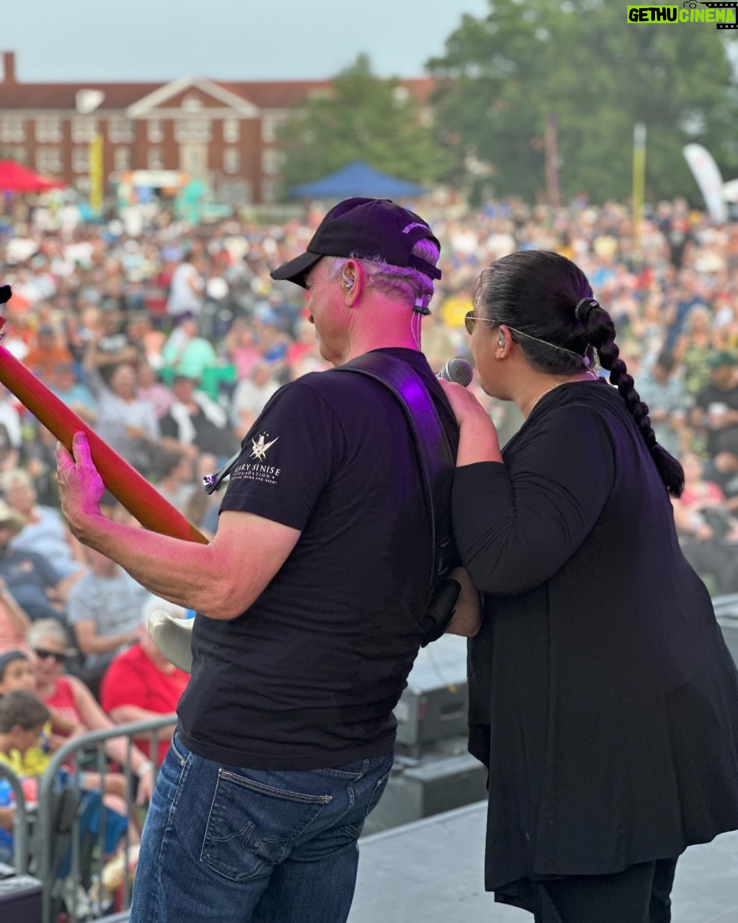 Gary Sinise - 4.6K Likes - Had an amazing weekend at Fort Leonard Wood and Fort Knox serving our nation’s heroes with an appreciation meal and performing a @garysinisefoundation concert with my Lt. Dan Band. It’s always an honor to uplift our service men and women and share the thanks on behalf of you, the American people. #GratefulAmerican