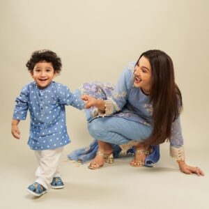 Gauahar Khan Instagram - From fighting over TV remotes to sharing the best moments, the bond between siblings is truly magical! And every Rakhi, I cherish that unbreakable trust and love we share.❤️

Seeing Zehaan in this adorable blue kurta from @firstcryIndia brings back so many memories! I can’t wait for him to create his own special bonds with his cousins. FirstCry has always been my go-to for my baby’s outfits, and gifts. Their range, quality and trust never fail to amaze me!

Add some FirstCry sparkle to your kid’s Rakhi celebration and make it even more special. Don’t forget to use my code “GauaharRB1” for 50% off on fashion and 42% off on everything else! Don’t miss out on their cute and amazing festive collection✨

#firstcryrakhi24 #firstcrykirakhi #FussNowAtFirstcry #FirstcryIndia #Firstcry #ShopAtFirstcry #FussyIsFantastic  #rakshabandhan #kidsethnicwear #ad #myzehaan #zehaandarbar
