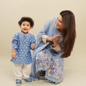Gauahar Khan Instagram - From fighting over TV remotes to sharing the best moments, the bond between siblings is truly magical! And every Rakhi, I cherish that unbreakable trust and love we share.❤️

Seeing Zehaan in this adorable blue kurta from @firstcryIndia brings back so many memories! I can’t wait for him to create his own special bonds with his cousins. FirstCry has always been my go-to for my baby’s outfits, and gifts. Their range, quality and trust never fail to amaze me!

Add some FirstCry sparkle to your kid’s Rakhi celebration and make it even more special. Don’t forget to use my code “GauaharRB1” for 50% off on fashion and 42% off on everything else! Don’t miss out on their cute and amazing festive collection✨

#firstcryrakhi24 #firstcrykirakhi #FussNowAtFirstcry #FirstcryIndia #Firstcry #ShopAtFirstcry #FussyIsFantastic  #rakshabandhan #kidsethnicwear #ad #myzehaan #zehaandarbar