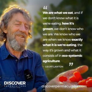 Geoff Lawton Instagram - We are what we eat, and if we don't know what it is we're eating, how it's grown, we don't know who we are 🍽️ 🌱 Dive deeper into Geoff's insights in the latest video, "A Day in the Life of Geoff" - https://youtu.be/9UlBEbJh_RQ?si=TnVDjGWgncPjX8AW 

#permaculture #discoverpermaculture #sustainableliving #permaculturecourse #permaculturedesign #theweedygarden #environment #nature