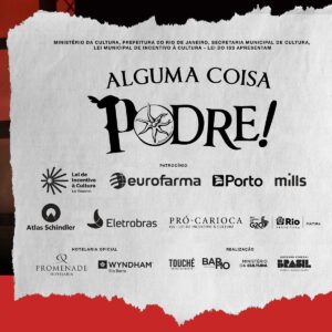 George Sauma Instagram - É HOJE O DIA DA ALEGRIAAAA 
Só os cariocas da gema vão ler essa frase cantando que eu sei! Alô comunidade que é tudo nosso! Hoje começa o nosso desfile de podridão no Teatro Casa Grande! Você vem, né?

🍳 CURTÍSSIMA TEMPORADA:  de 5 de abril a 5 de maio no @teatrocasagrande

🎫: ingressos no link da bio

#musicalpodre #shakespeare #somethingrotten #broadway #algumacoisapodre #teatromusical  #teatroRJ #showtime #cultura