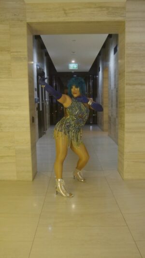 Gigi Era Instagram - 💦Make me sweat,,,,Make me hotter 💦
Thank you @popchopshq for having me once again. See you next time. 

Hair: @humanhairwigsbydave 
Outfit: @markjosephsayad 
Film: @benplay 
Assist: @clarissevjoyce_ 

#humanhairwigs #melbourne #photographer #dancing #tayla #water #dragracephilippines #bluehair