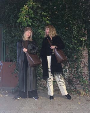 Gillian Zinser Instagram - its International Animal Rights day!  my babe @erinwasson and i teamed up with our friends at @hvisk to design this rad Peta-certified vegan leather bag to celebrate this cruelty-free alternative. proceeds are being donated to Animal League, an amazing organization rescuing and rehoming homeless animals around the world 🤍🌐🐶🌱

full camapaign and story up on @voguescandinavia