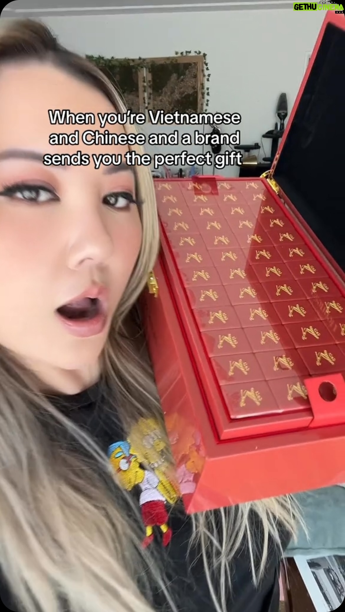 Gina Darling - 45.2K Likes - Mahjong set goes so hard. Basically me in a box😙