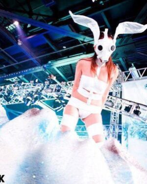 Gina Darling Instagram - I really miss gogo dancing. I danced for EDC for 5 years! It feels like a whole ‘nother life. Dancing on stage and seeing hundreds of thousands of people in the crowd was a breathtaking experience. I made so many cool lifelong friends along the way❤️ Scroll to last pic for a surprise lmao 

@edc_lasvegas @insomniacevents