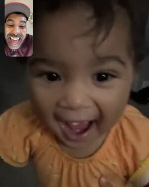 Ginuwine Instagram - My Giniya every time I pop up and I start saying gimme kiss lil baby , she starts wyln out and smiling lolol I love her she is growing so dang fast see you soon lil baby Gpah loves you