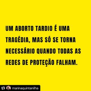 Giselle Itié Instagram - “Um aborto tardio é uma tragédia, mas só se torna necessário quando todas as redes de proteção falham.”

#abortolegal #forapl1904 #salvemasnossascrianças