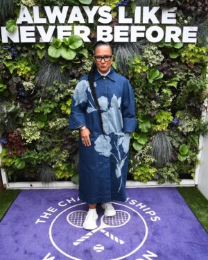 Golda Rosheuvel Instagram - A fantastic day at the ladies final @wimbledon .
Thank you to everyone who made this possible.

Hair @dionnesmithhair 
Makeup @kennethsohmakeup 

Coat: @erdem 
Shoes: @alexandermcqueen 
Bag: @ganni 

A perfect day ❤️🙏🏽