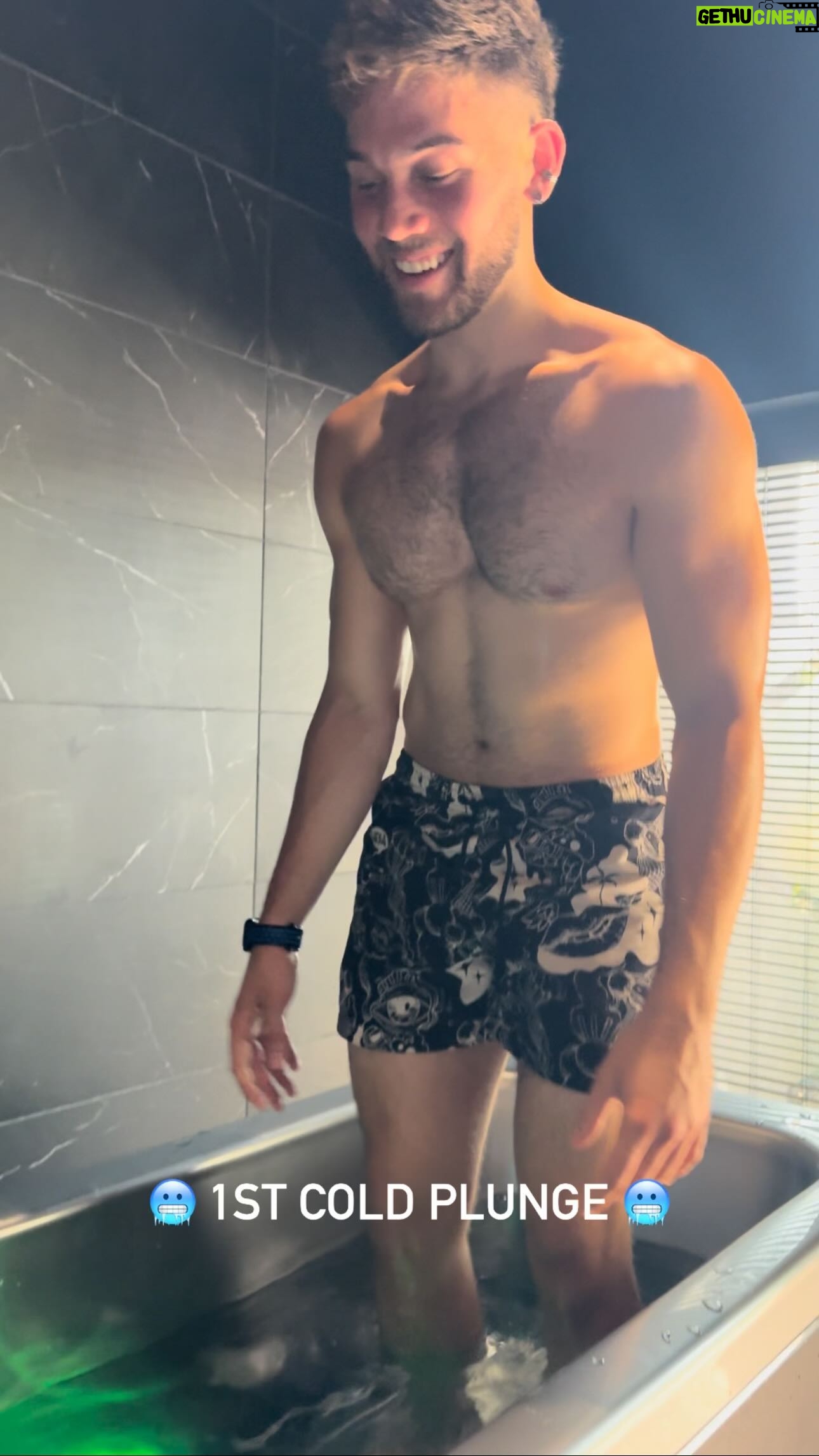 Grant Knoche - 4.3K Likes - my first cold plunge š©š„¶ the way the life left my eyes when he said ā3 minutesā HAHAHA #coldplunge #coldtub