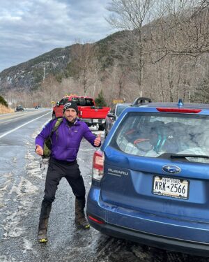 Gregor Gillespie Instagram - December 2nd:

- 4:30am wake-up 
-6 hour drive to the Adirondacks
-4hr hike
-Come back to see GG’s car was broken into it with window fully shattered, my bag stolen
-Talk to police 
-Decide to drive back home another 5 hours same day with no window & 30 degrees (instead of pouring rain next day)

19-hour day, 600  miles driven, and got robbed. Fuckin memorable times with @gregorthegift ! All because Gregor’s pre-requisite to come on the show was for me to hike a mountain with him 😂😂

See you on the pod @gregorthegift to discuss the whole story. LFG