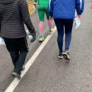 Gregor Gillespie Instagram - 50th annual Webster #turkeytrot  and my first one actually registering for. @x_tina0227 and I didn't know this also doubled as an opportunity to wear costumes. Don't worry next year we'll be prepared!  #bestwrestlerinmma #besthikerinmma #bestfishermaninmma