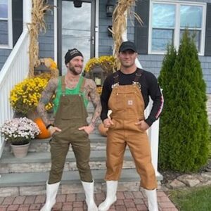 Gregor Gillespie Instagram - Who wore it better ? See story to take poll. For research purposes only, your participation is appreciated. @kycerm #overalls