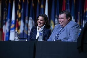 Gretchen Whitmer Instagram - As commander-in-chief of @minationalguard, I was proud to attend the @ngaus.hq conference in Detroit this weekend and honored to receive the Truman Award. 

Our National Guard members are always ready to protect and defend us and the rule of law. Thank you for your service.